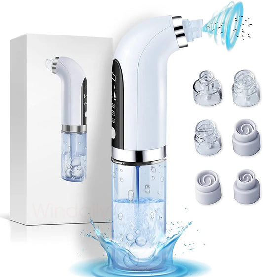 Aspirateur électrique points noirs – Nettoyeur de pores micro-bulles rechargeable USB, soin visage en profondeur
